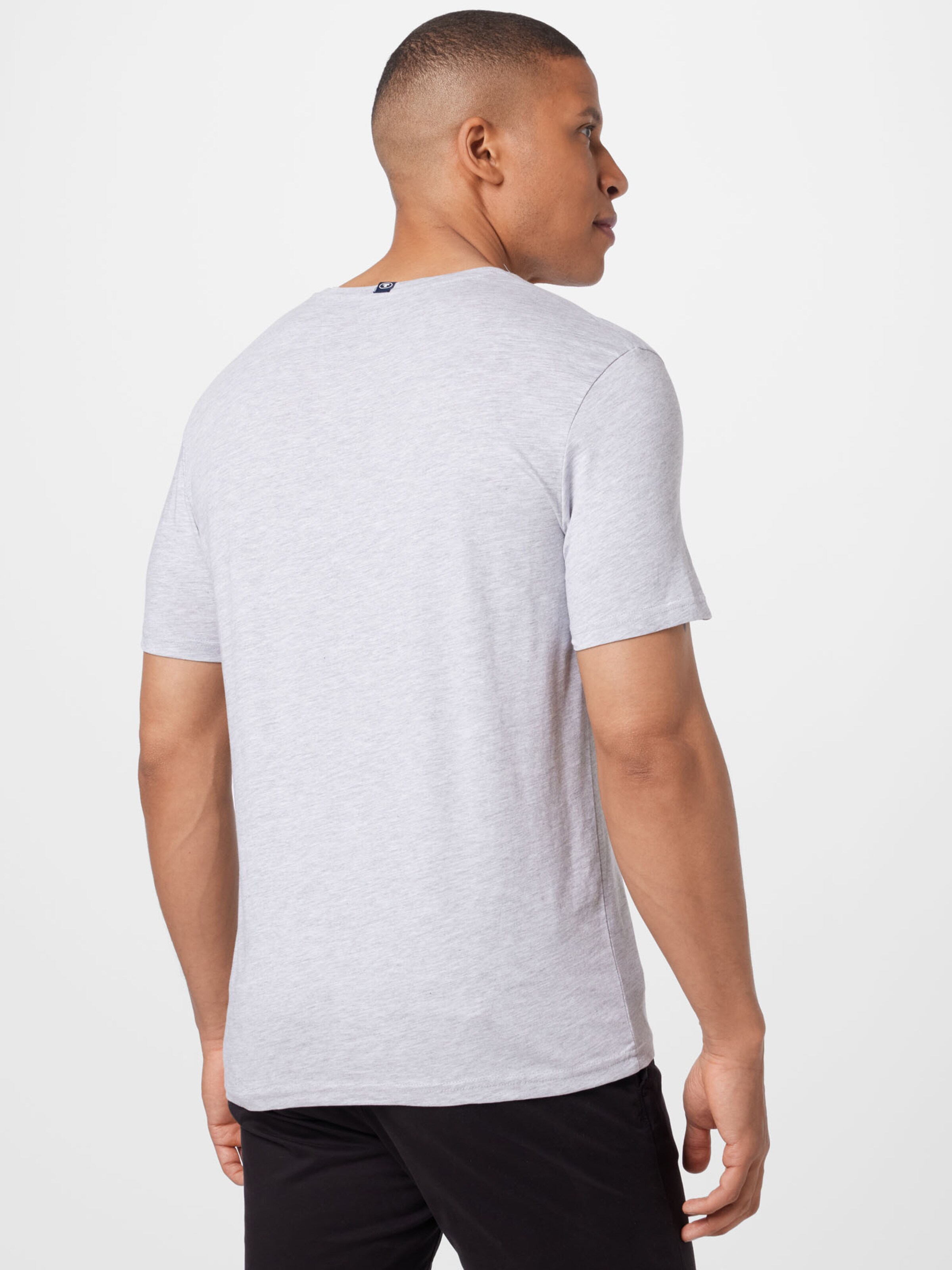 Männer Große Größen TOM TAILOR T-Shirt in Graumeliert - BO69780
