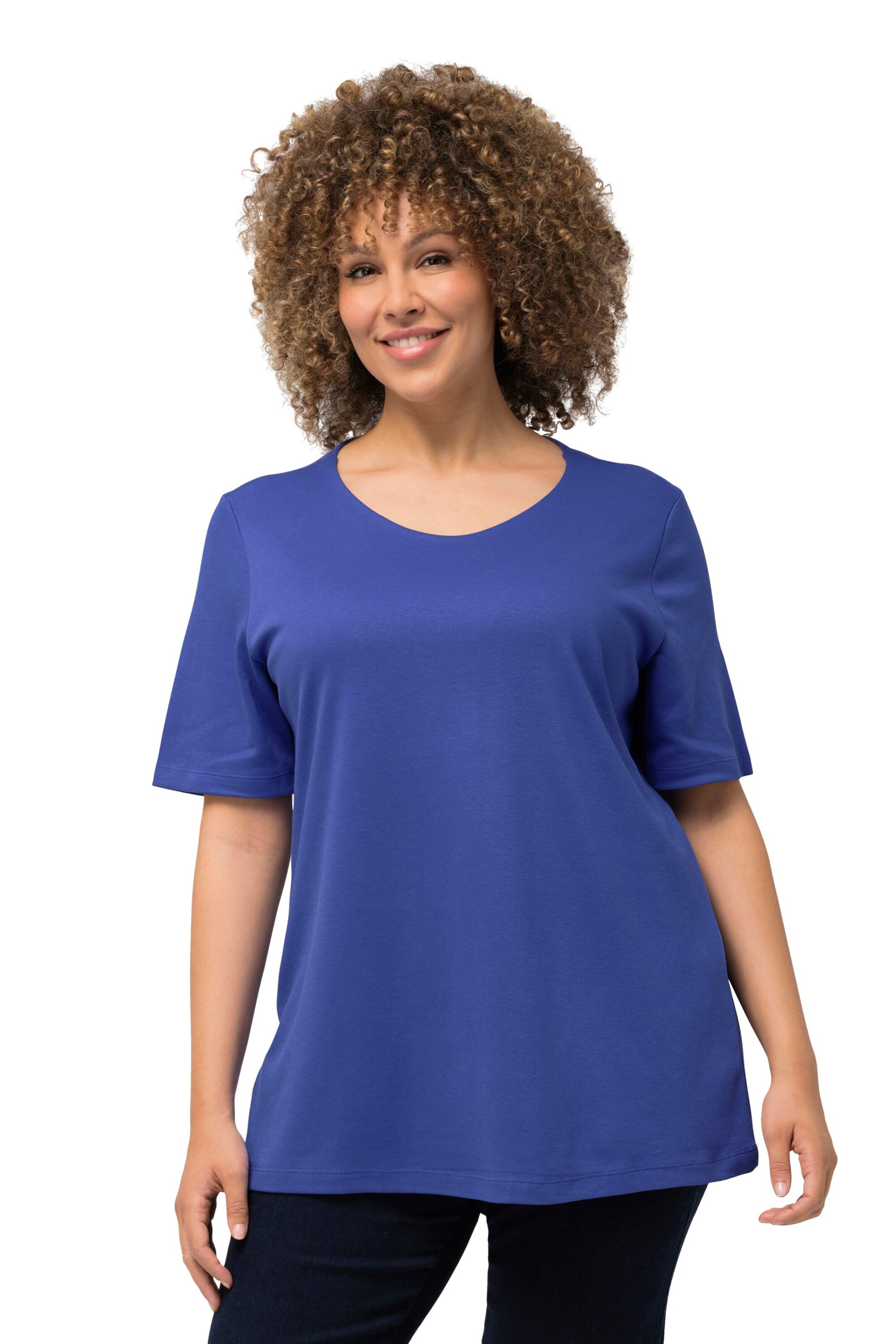 Ulla Popken Shirt in Blauw: voorkant