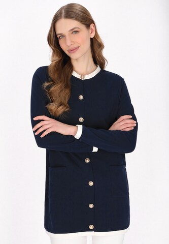 DreiMaster Maritim Strickjacke in Blau: Vorderseite