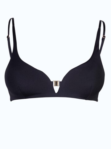 MAREZZA Bikinitop 'Ligeia V-wire top in Metallic Black'‌‌‌‌‌‌ in Schwarz: Vorderseite