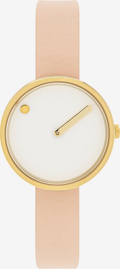 Picto Uhr in gold / rosa / weiß, Produktansicht