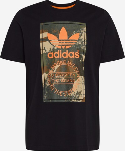 Tricou 'CAMO TONGUE TEE' ADIDAS ORIGINALS pe oliv / portocaliu / negru, Vizualizare produs