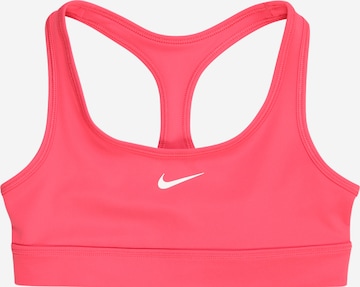 NIKE Спортивное белье 'Swoosh' в Ярко-розовый: спереди