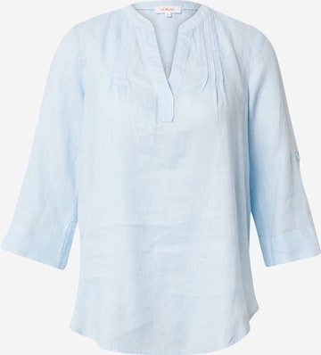 Camicia da donna di s.Oliver in blu: frontale