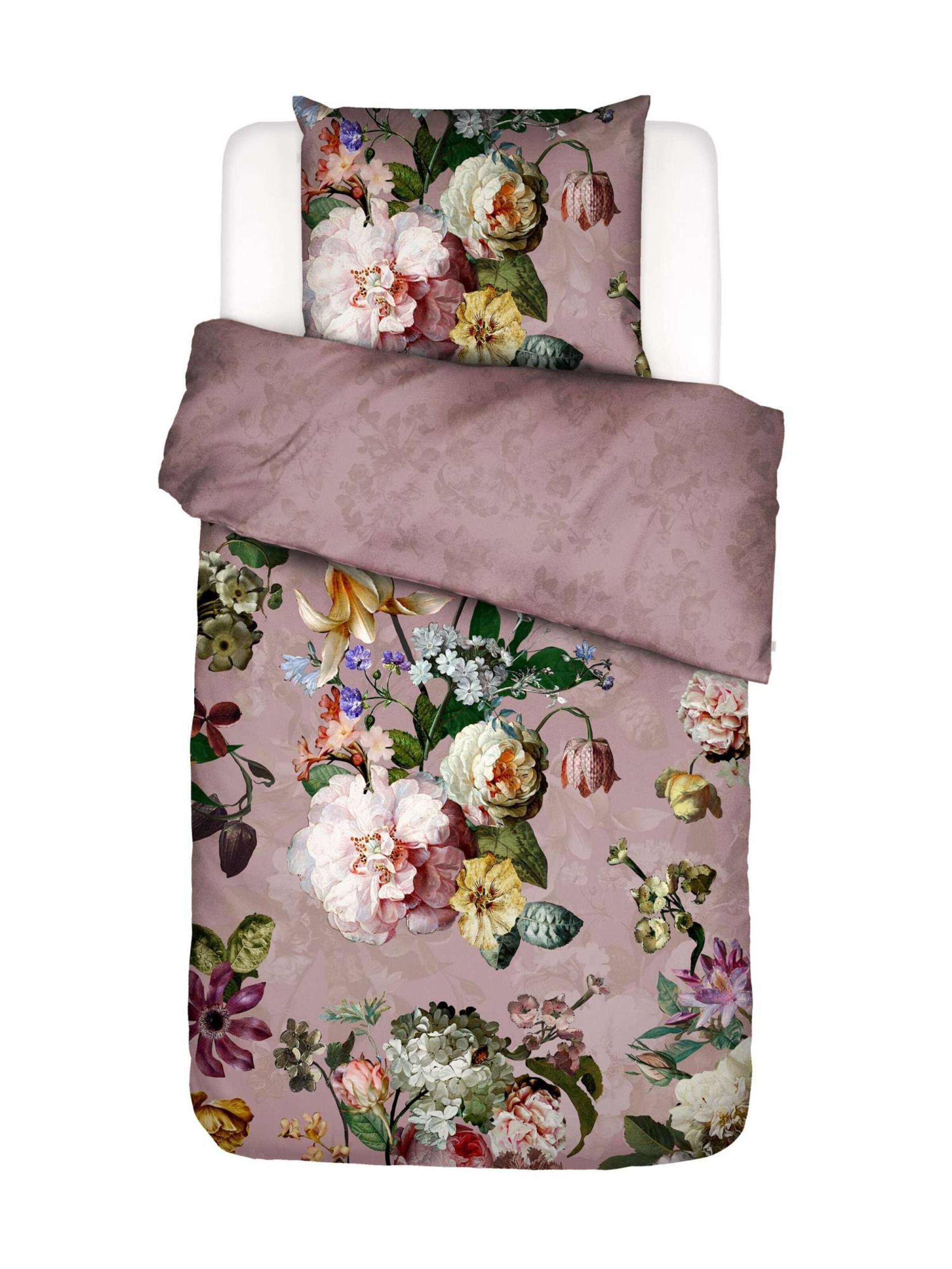 ESSENZA Duvet Cover 'Fleur' in Pink: front