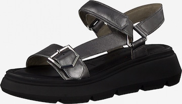 Sandales à lanières TAMARIS en gris : devant