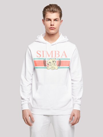 F4NT4STIC Sweatshirt 'Disney König der Löwen Simba' in White: front
