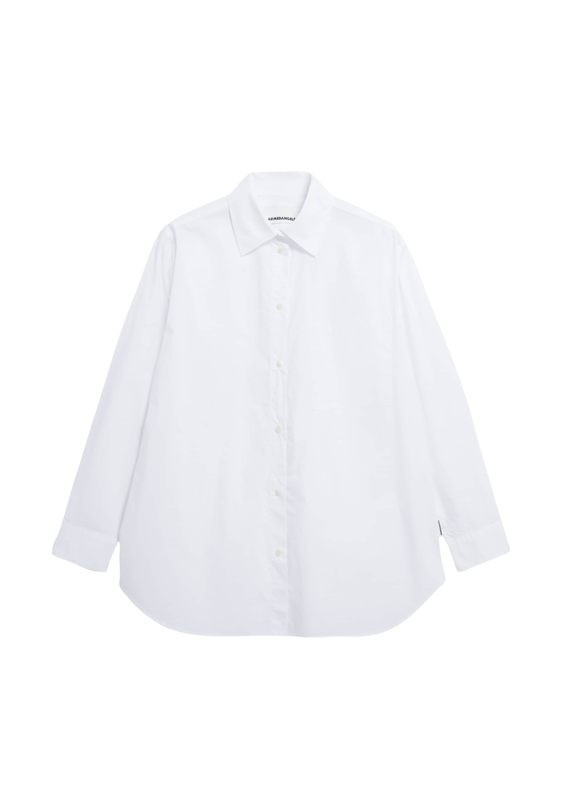 ARMEDANGELS Bluse ' MAALGAA ' in Weiß: Vorderseite