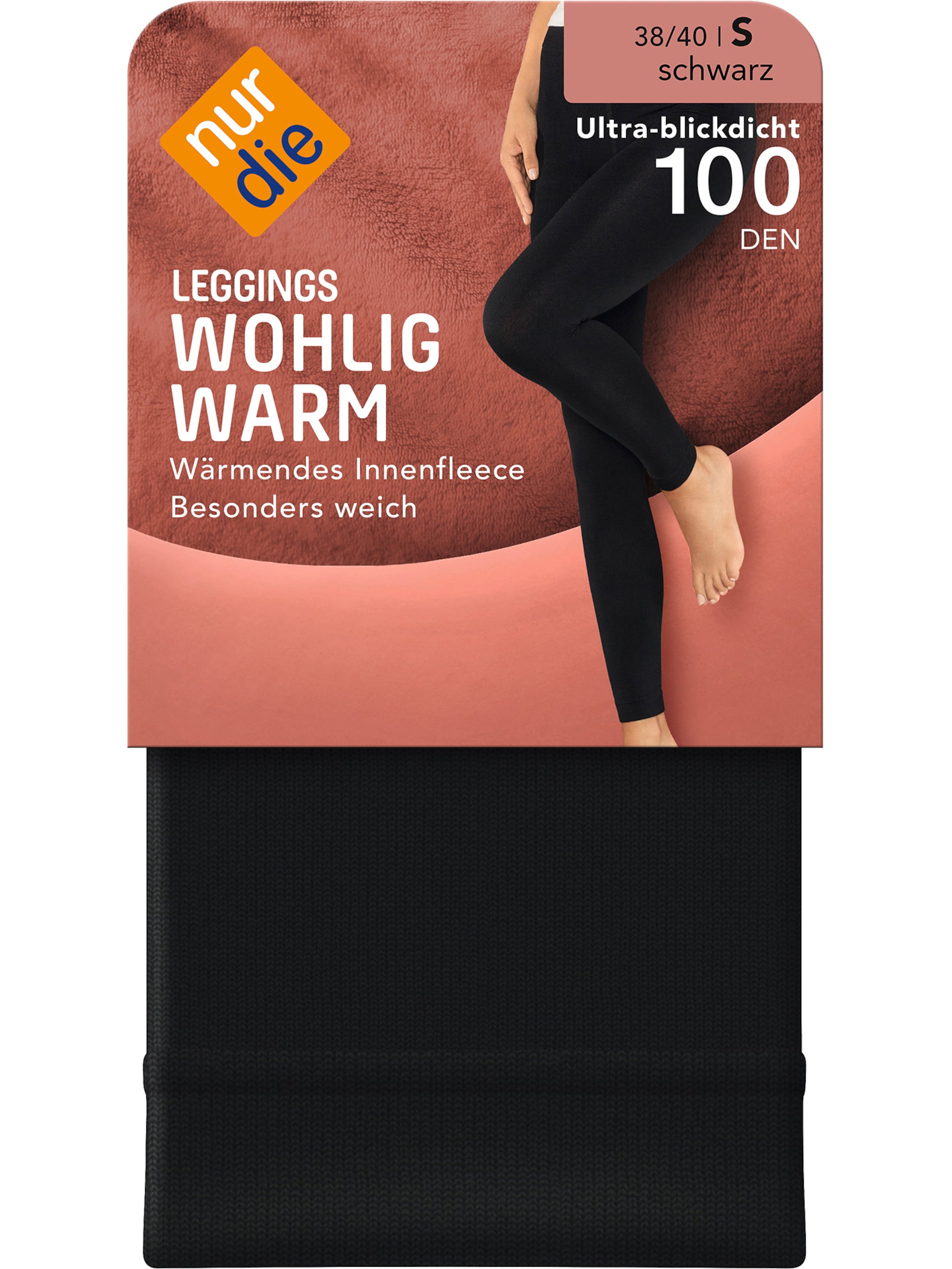 Nur Die Skinny Leggings ' Leggings Wohlig-Warm ' in Black