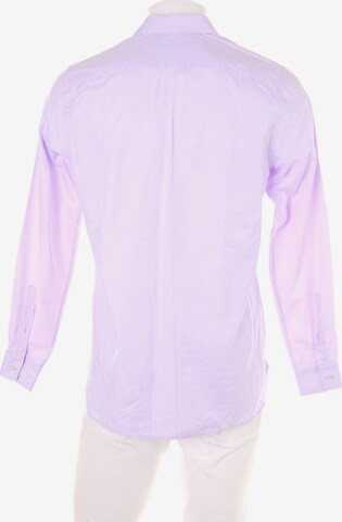 BURBERRY Button Up Shirt in S in Purple