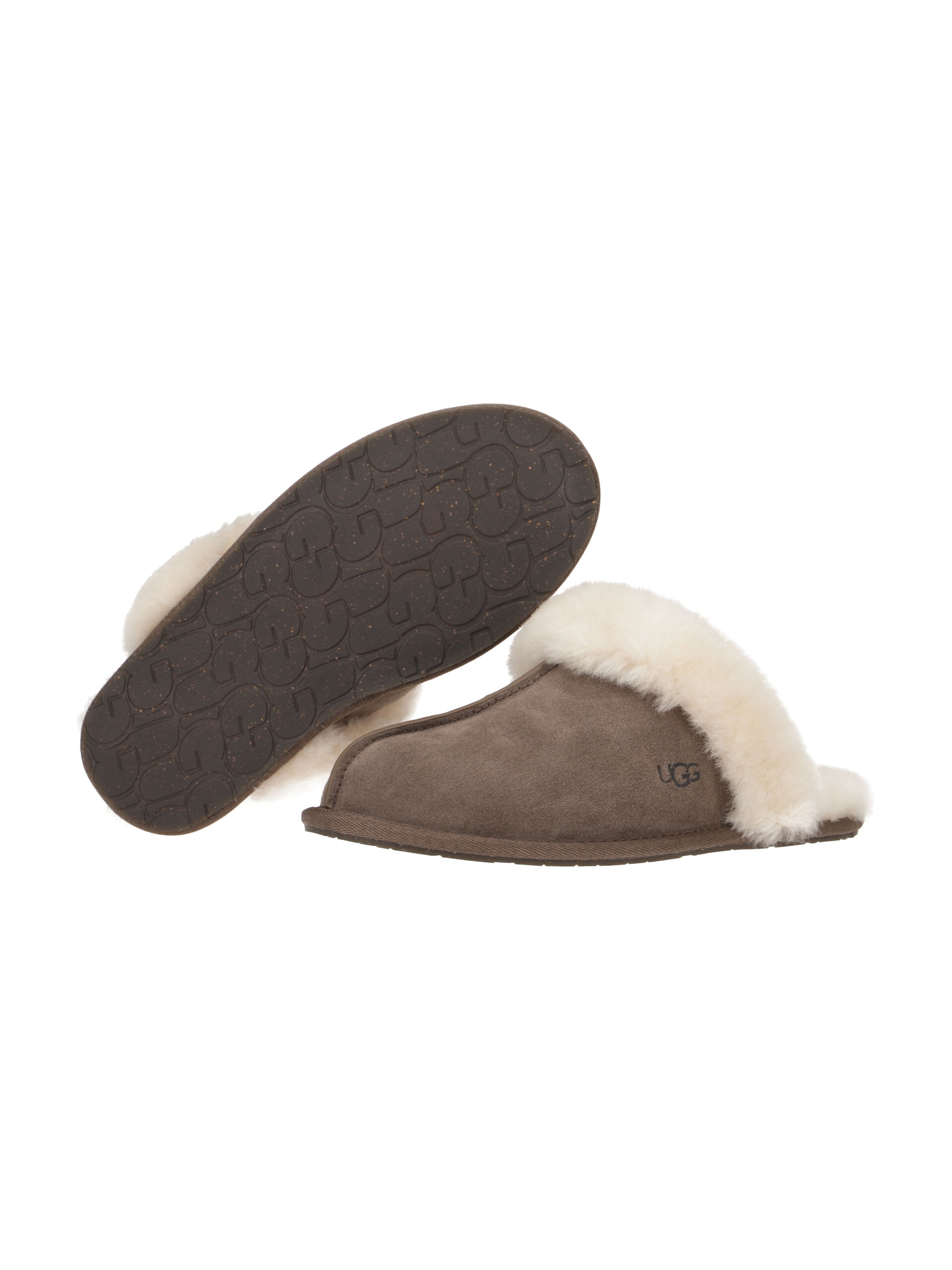 UGG Pantolette 'UGG Scuffette Hausschuhe dunkelbraun 1106872' in Braun