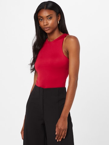 Trendyol Shirt Bodysuit in Red: front