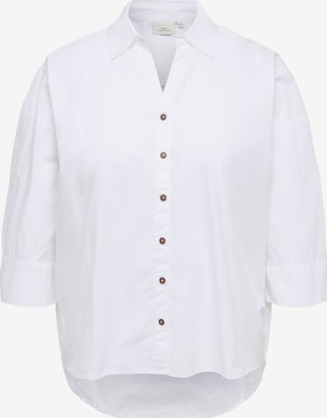 Camicia da donna 'CARSaja Keri' di ONLY Carmakoma in bianco: frontale