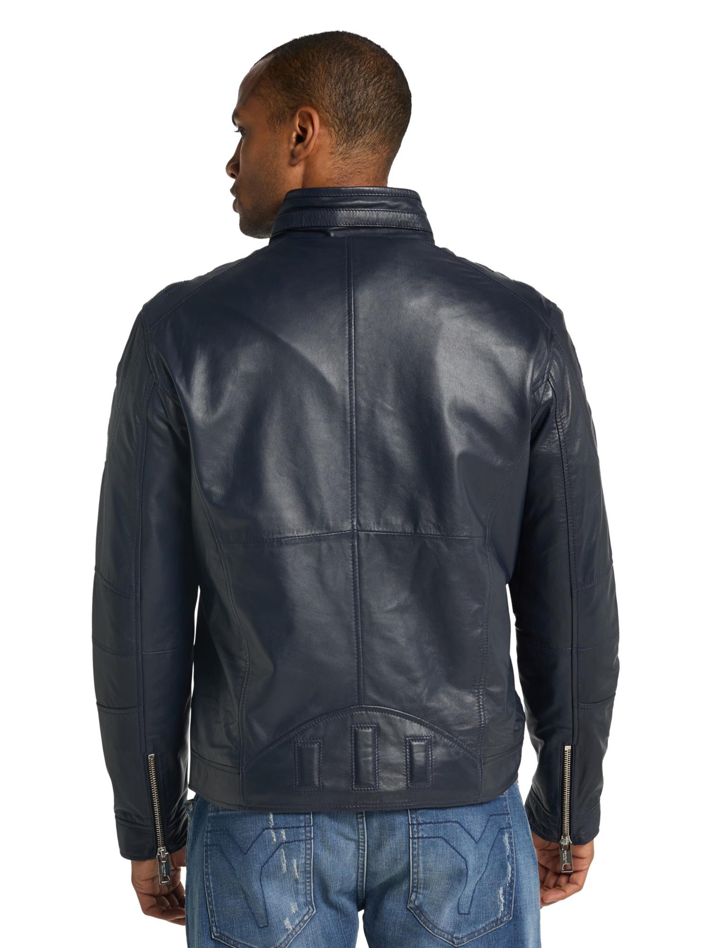 Carlo Colucci Between-season jacket 'Joker' in Blue