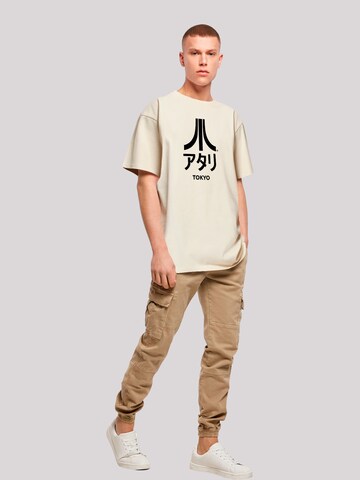 F4NT4STIC T-Shirt 'Atari Tokyo' in Beige