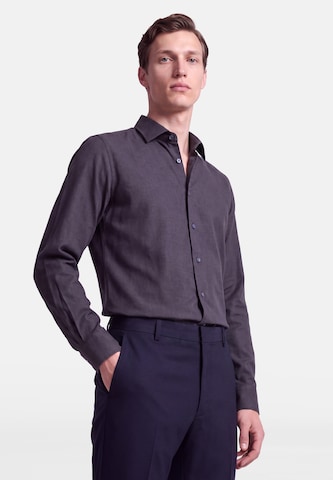 Coupe slim Chemise business SEIDENSTICKER en bleu : devant