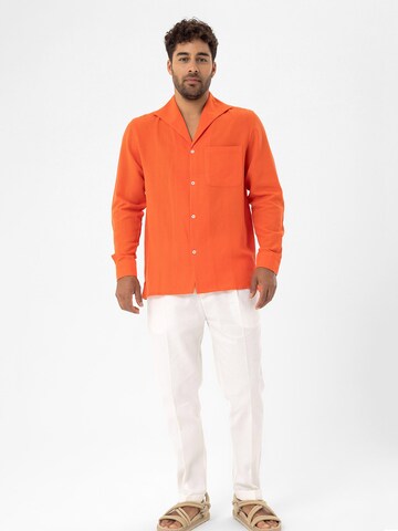 Regular fit Camicia di Dandalo in arancione