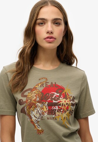 T-shirt 'Tokyo' Superdry en vert