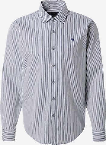 Abercrombie & Fitch Regular fit Button Up Shirt in Blue: front