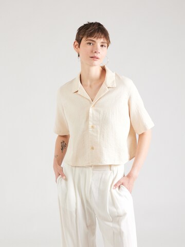 Rotholz Blouse in Beige: voorkant