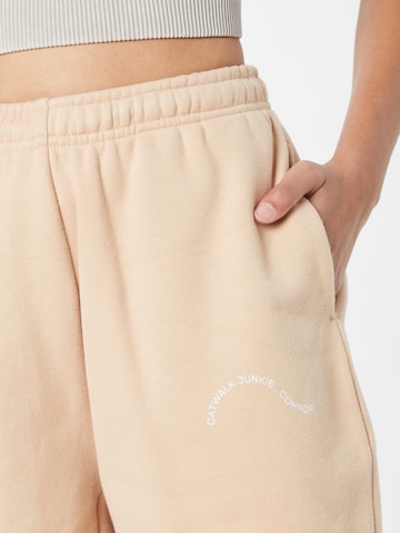 Loosefit Pantalon 'TAKE IT EASY' Comfort Studio by Catwalk Junkie en beige