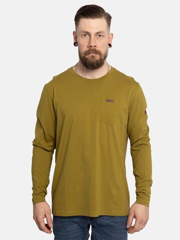 FORSBERG Sweatshirt 'Longsleeve mit Brusttasche' in Green