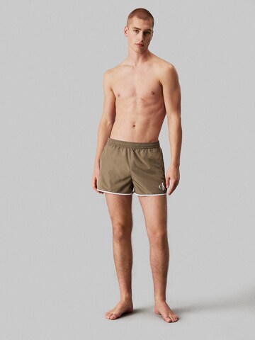Calvin Klein Swimwear Swimming shorts 'Runner' in Green