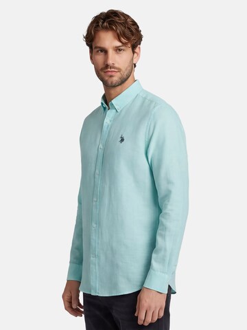 U.S. POLO ASSN. Regular fit Button Up Shirt in Blue