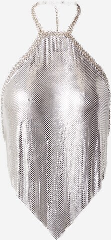 Nasty Gal Top in Silver: front