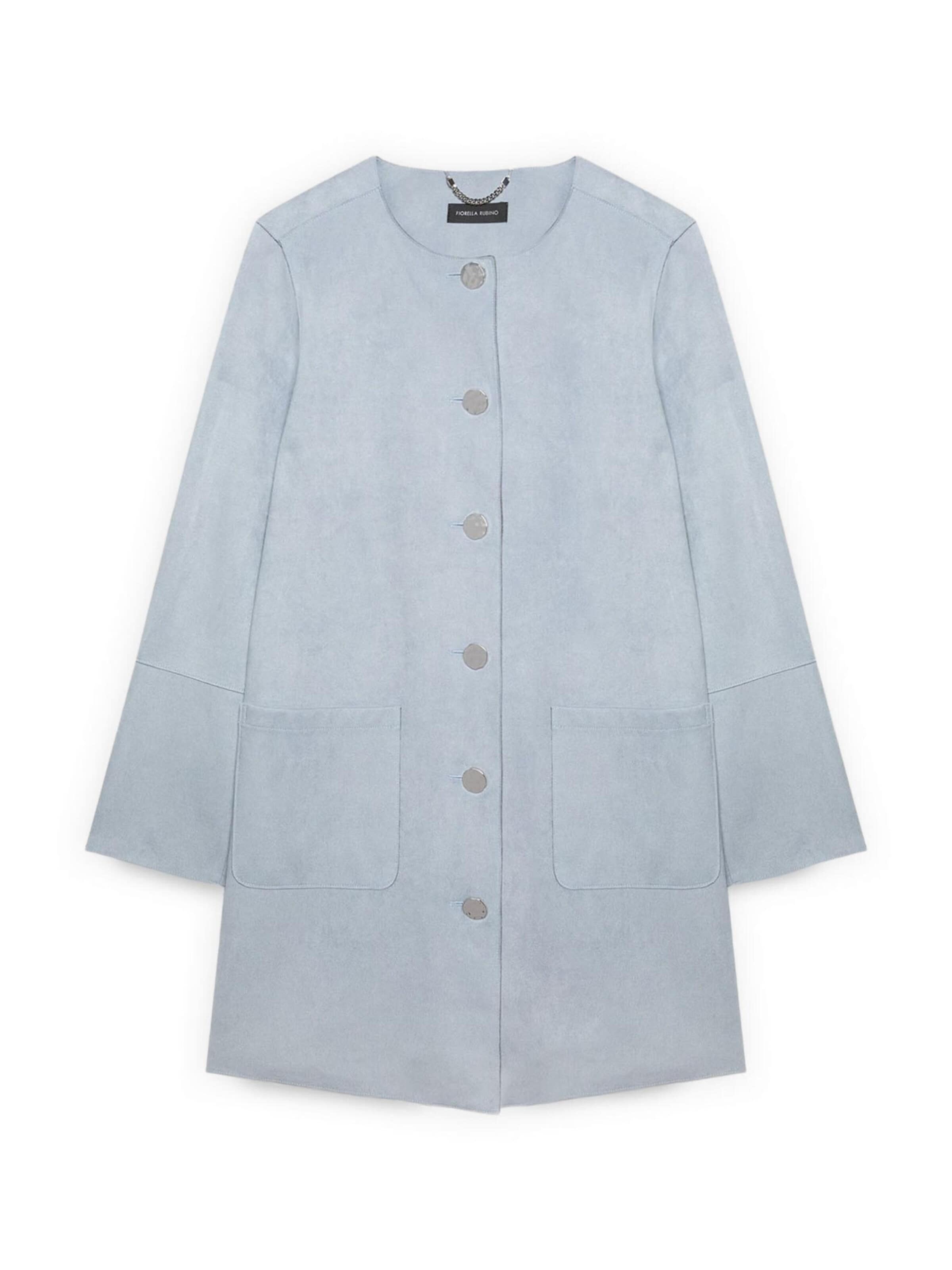 Fiorella Rubino Wintermantel in Blauw: voorkant
