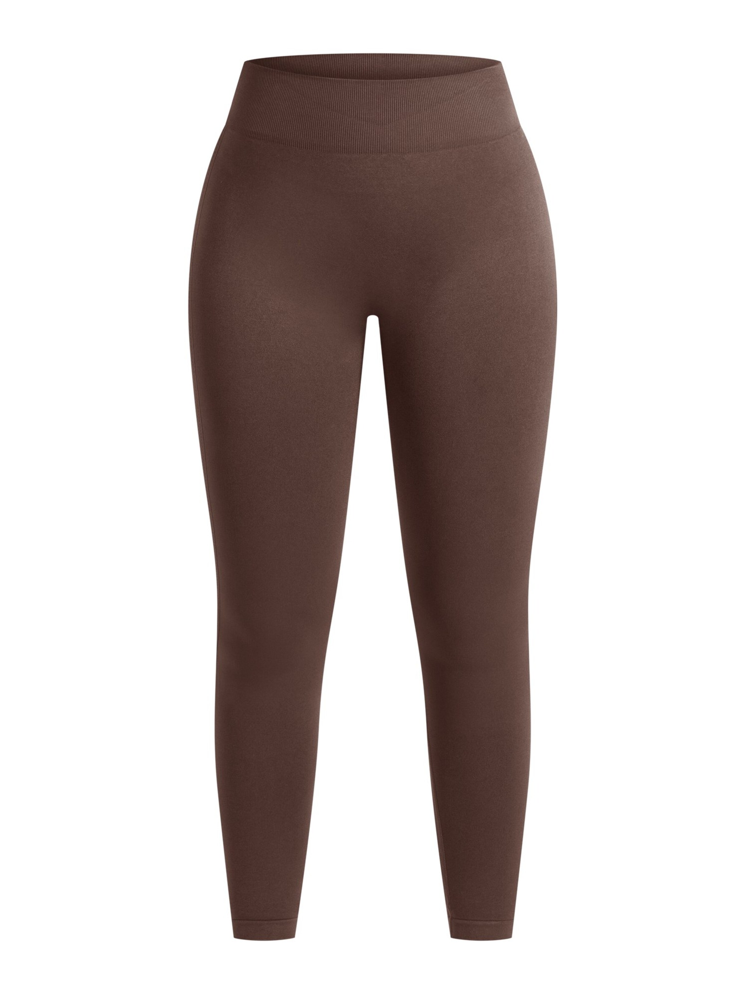 Smilodox Cetrina Seamless Scrunch Leggings in Braun: Vorderseite
