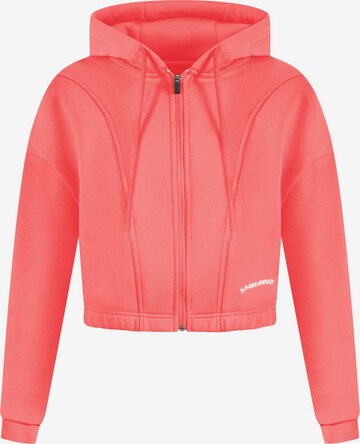 Smilodox Zip-Up Hoodie 'Rayna' in Pink: front