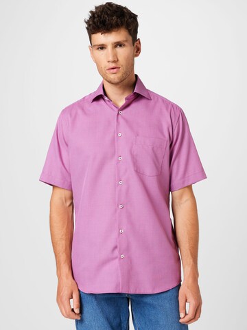 ETERNA Regular fit Button Up Shirt in Pink: front