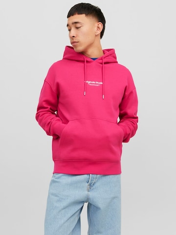 JACK & JONES Sweatshirt 'Vesterbro' in Pink: front