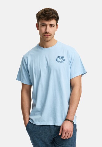 INDICODE JEANS Shirt 'Blank' in Blauw: voorkant