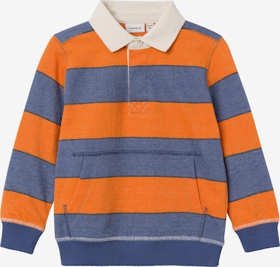 NAME IT Sweatshirt 'SCOTT' in dunkelblau / orange, Produktansicht