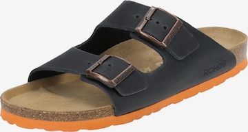 ROHDE Mules in Blue: front