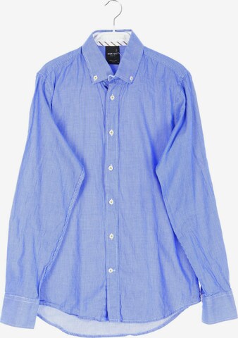 Bertoni Button Up Shirt in M in Blue: front