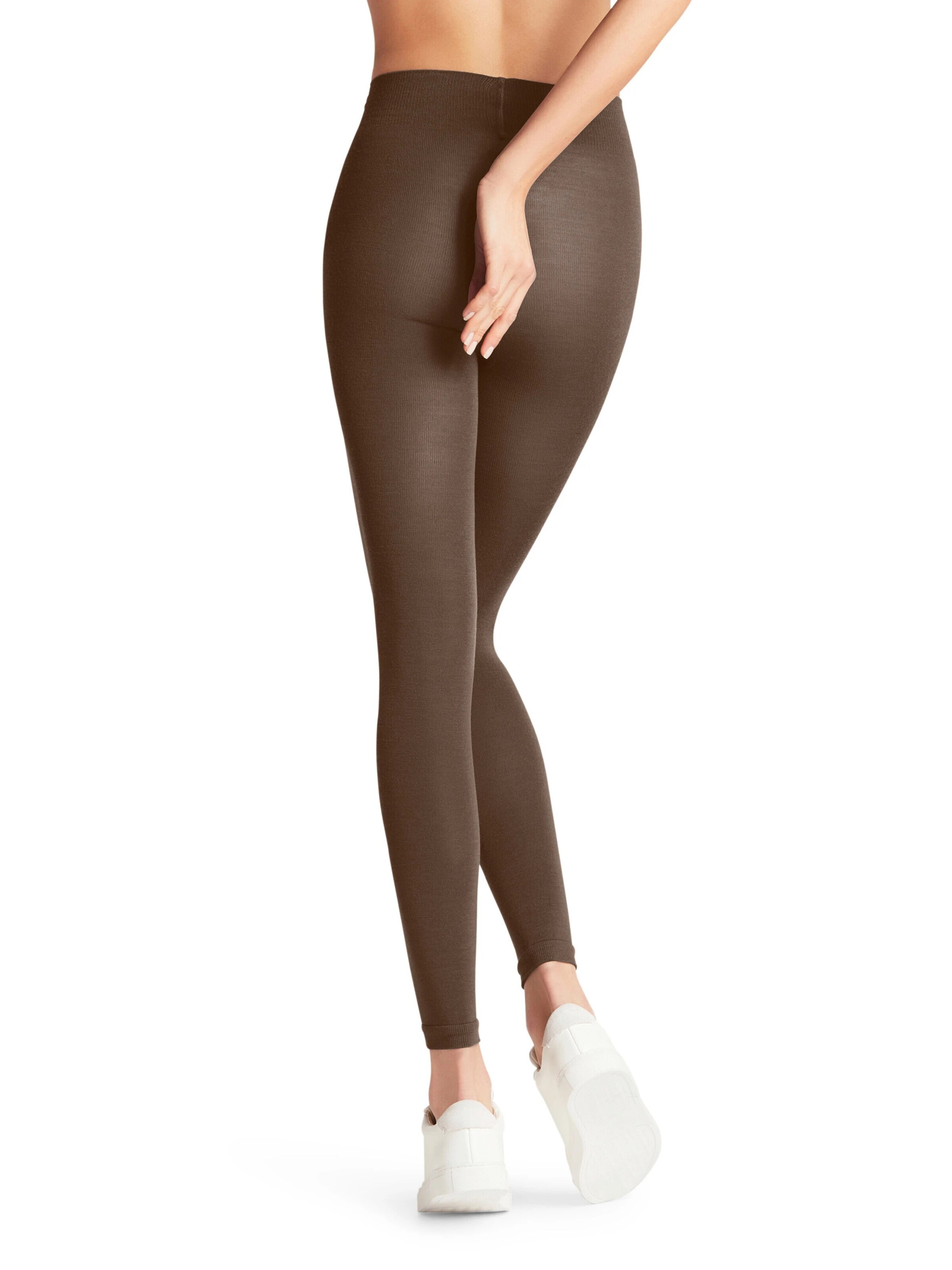 FALKE Slim fit Leggings 'Softmerino' in Brown