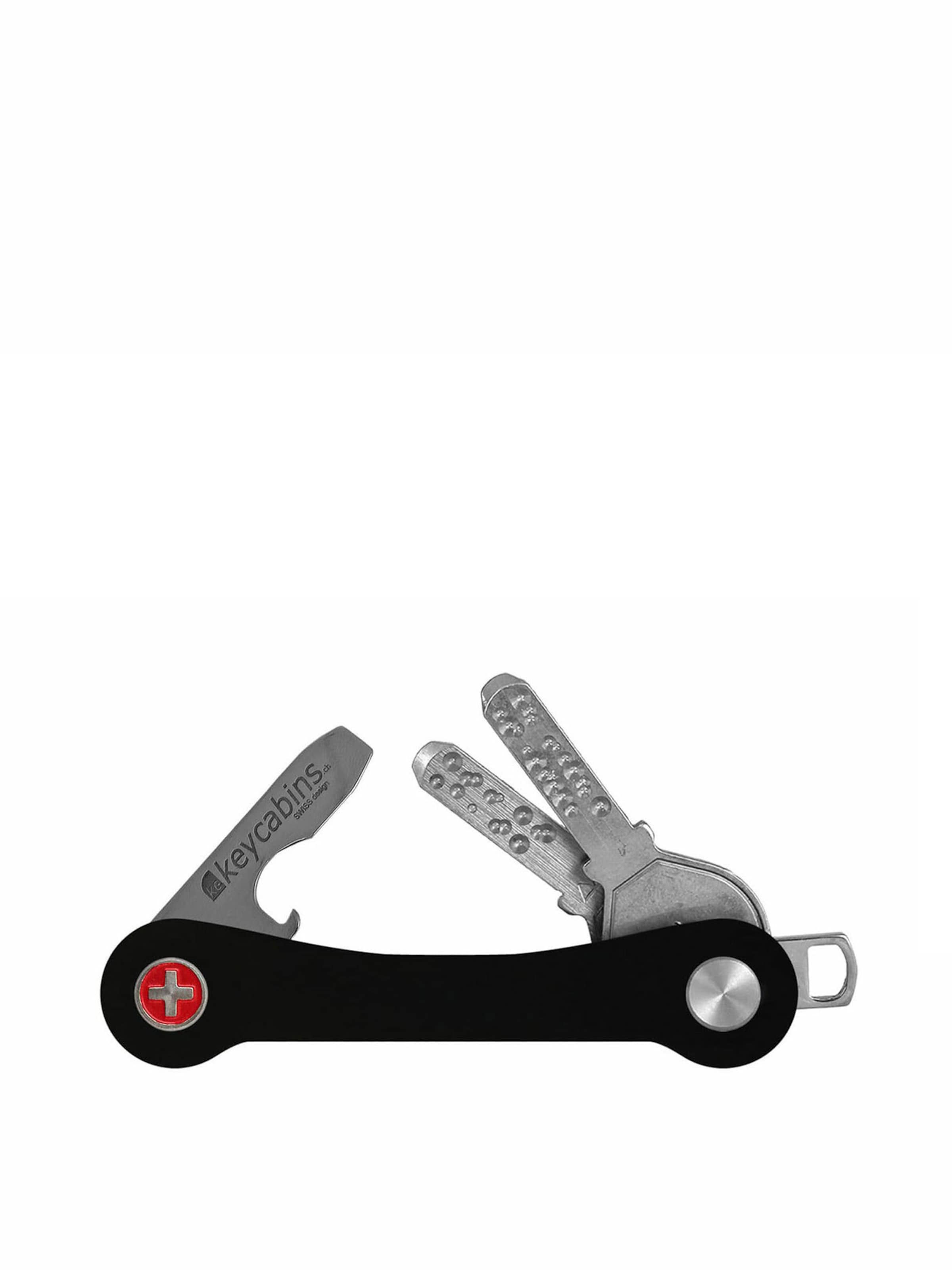 keycabins Sleutelhanger in Zwart: voorkant