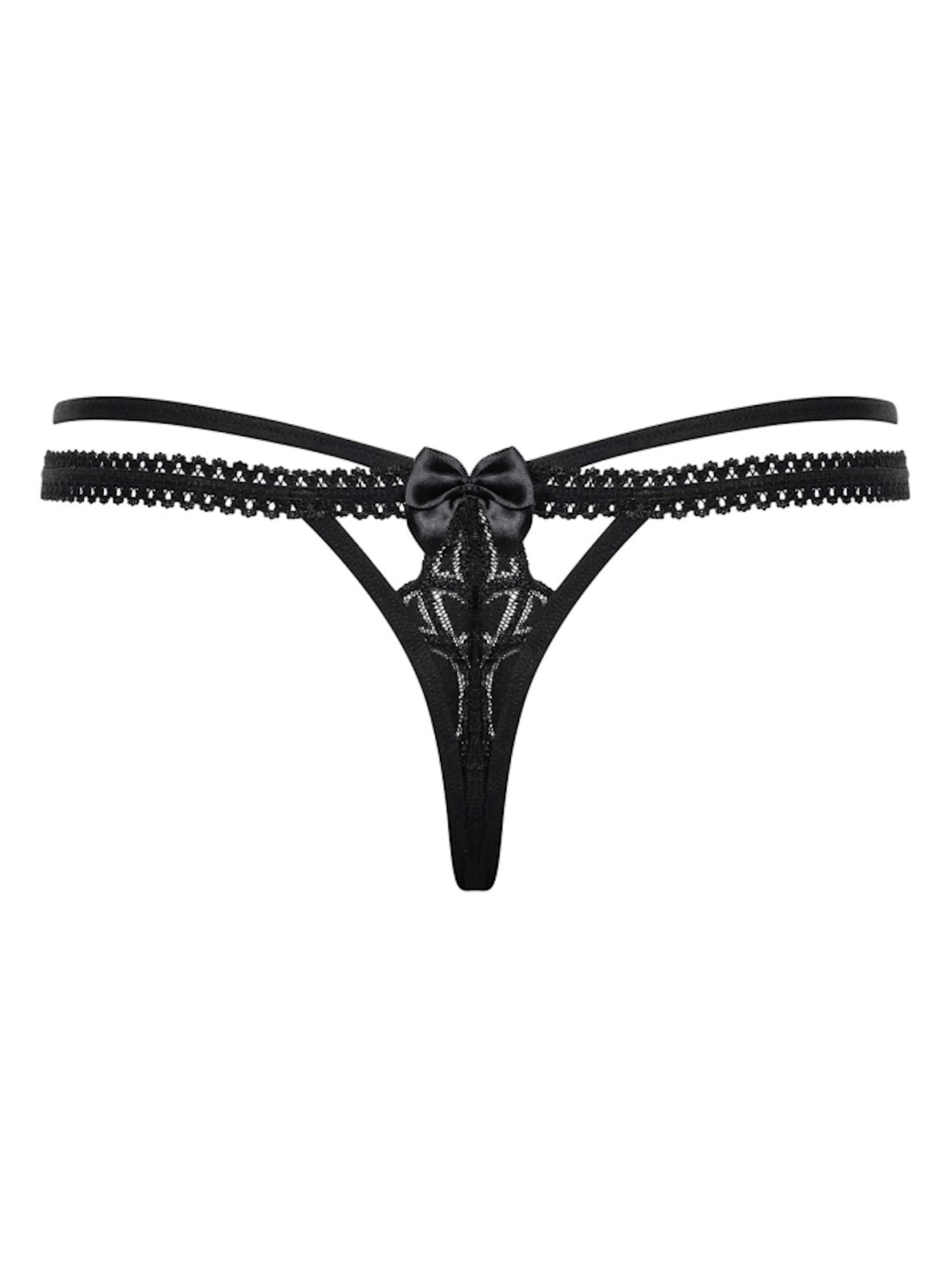 Obsessive Thong 'Wonderia' in Black