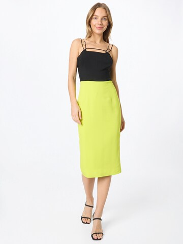 Karen Millen - Vestido en amarillo: frente