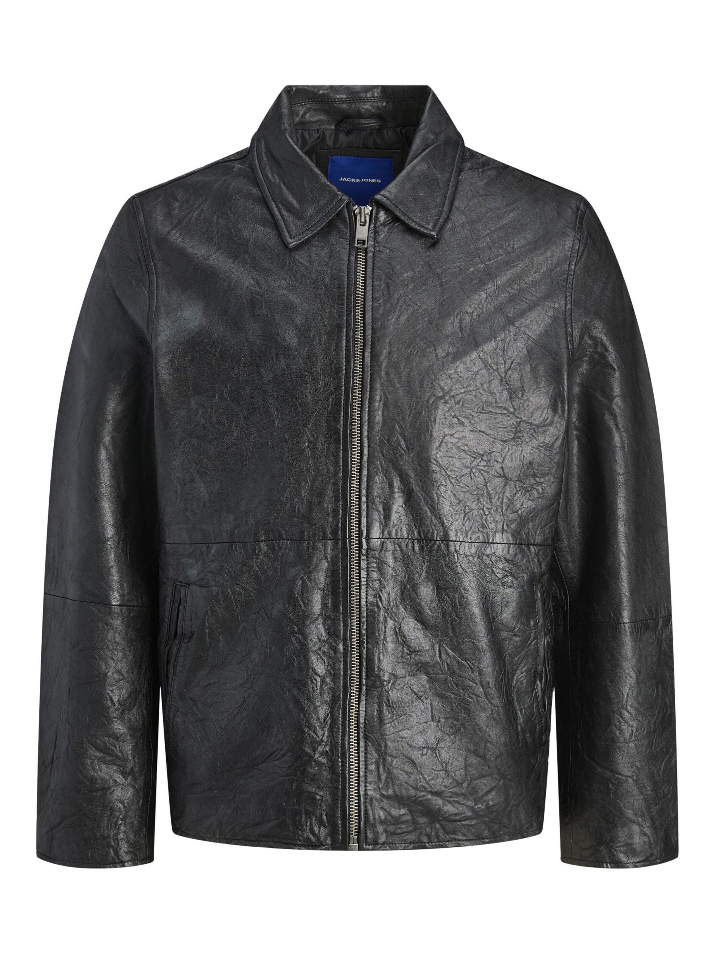 JACK & JONES - Chaqueta de entretiempo en negro: frente