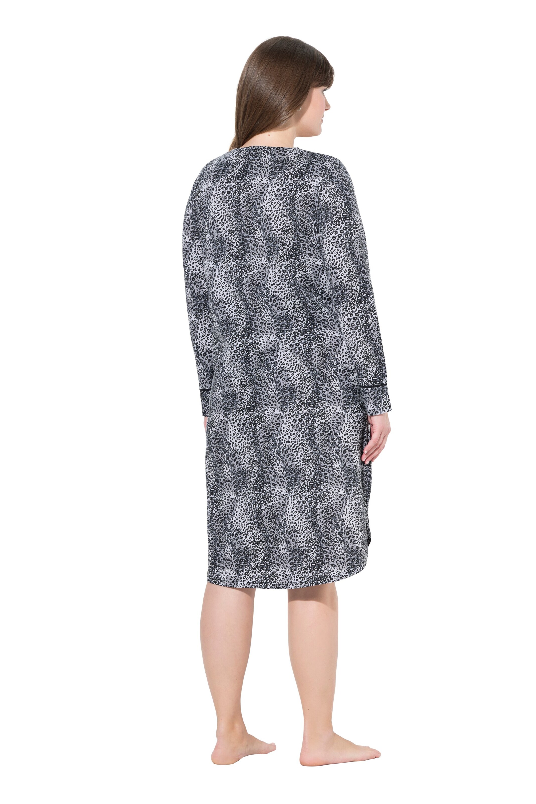 Ulla Popken Nachthemd in Zwart