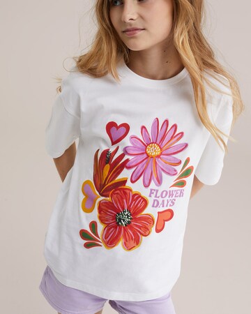 WE Fashion Футболка в Белый