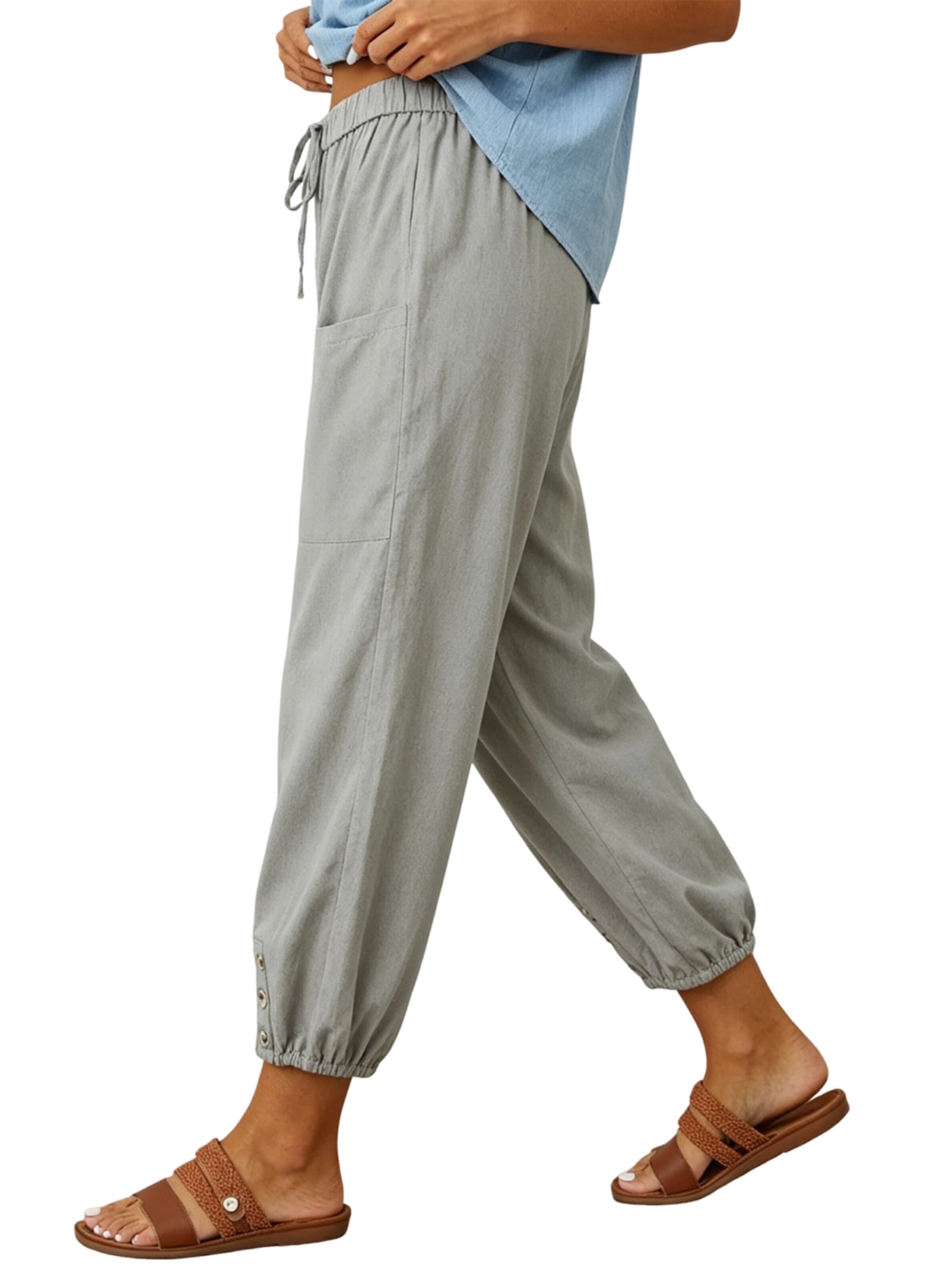 KoJooin Loose fit Pants 'Sommer' in Grey