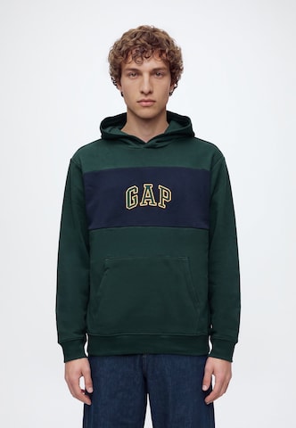 GAP Свитшот 'Heritage' в Зеленый: спереди