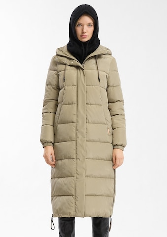 Manteau mi-saison QS en beige : devant