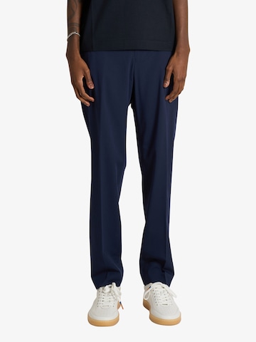 SSEINSE Regular Pleated Pants in Blue: front