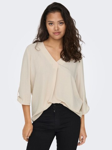 JDY Blus 'Divya' i beige: framsida